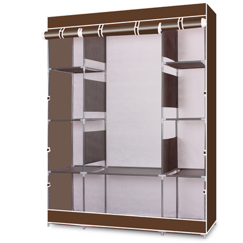 65 Portable Closet Storage Organizer Wardrobe Clothes Shoe Rack