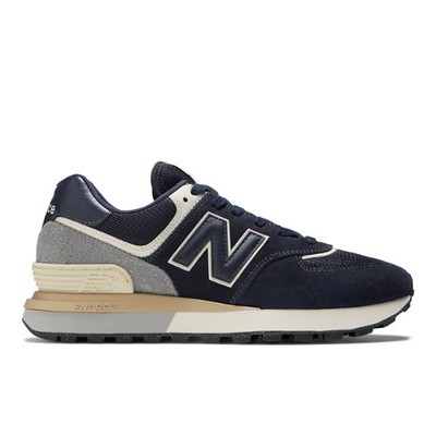 

New Balance унисекс 574 синий/белый размер M9 / W10.5 D, Blue/white