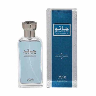 Perfume RASASI HATEM EDP UNISEX 75ML Blend Of Woody And Spicy Scents, Beautiful