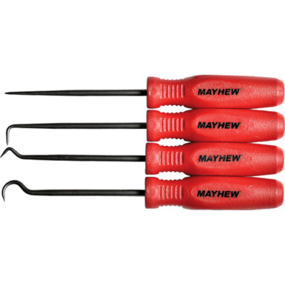 Mayhew 31098 Micro Hook and Pick Set, Made in the USA 4pc