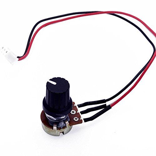10K OHM Linear Taper Rotary Potentiometer B10K Pot with Knob and 3-Pin JST-XH...