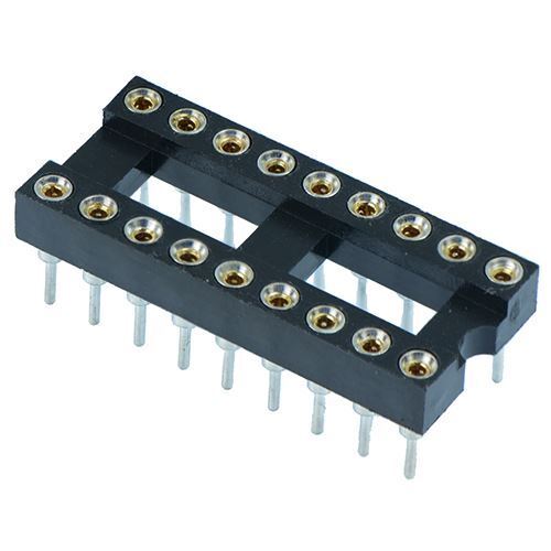 5 x 18 Pin DIP/DIL Turned pin IC Socket Connector 0.3" Pitch