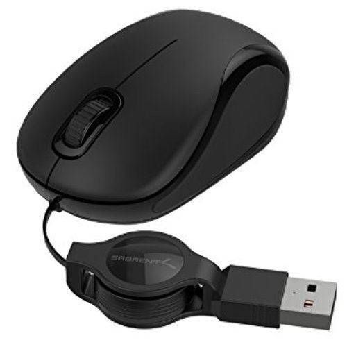 Mini Mouse Ottico Usb Con Filo Retrattile Ergonomico 1200dpi Linq Mi-016
