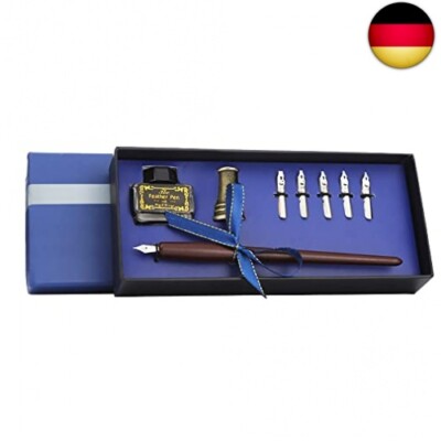 AOMAYLL kaligraphiestifte set Federhalter,Holz-Füllfederhalter,Schreibmappe mit 