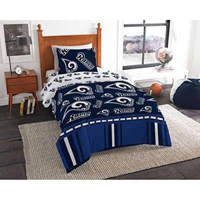 Вращающаяся кровать Northwest NFL Los Angeles Rams в комплекте с сумкой, Twin