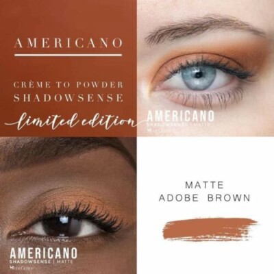 Americano ShadowSense SeneGence, an adobe brown eyeshadow. New Sealed.