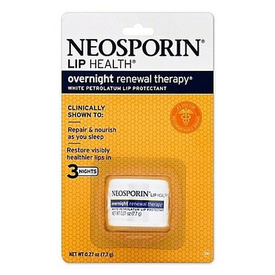 Neosporin White Petrolatum Lip Protectant Overnight Soft Ren