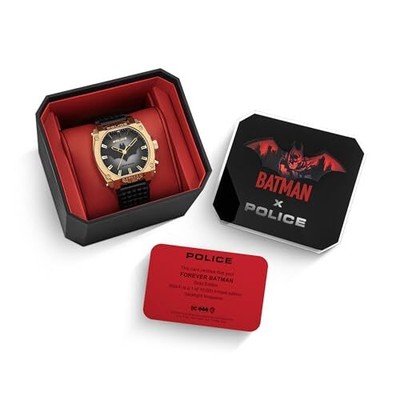 Pre-owned Police [] Watch Forever Batman Gd0022602 Men's Black