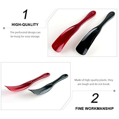 Plastic Shoe Horn for Travel Black Shoe Horns for Men Women Kids