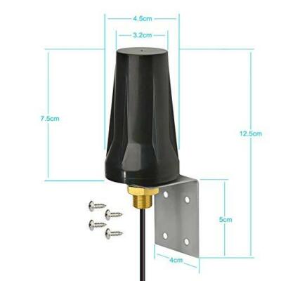 Bingfu 4G LTE Outdoor Wall Mount Waterproof Antenna 5dBi SMA Male Antenna for