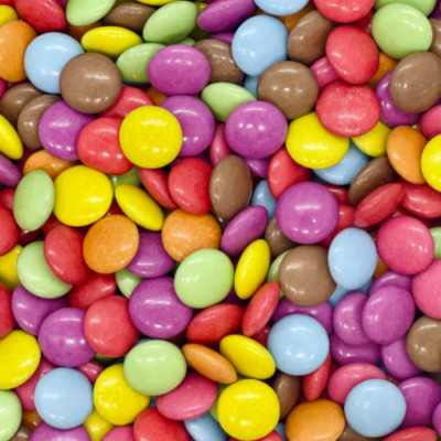 1 X 1KG BULK BAG NESTLE MILK CHOCOLATE SMARTIES MULTICOLOUR CRISPY CHOC SHELL