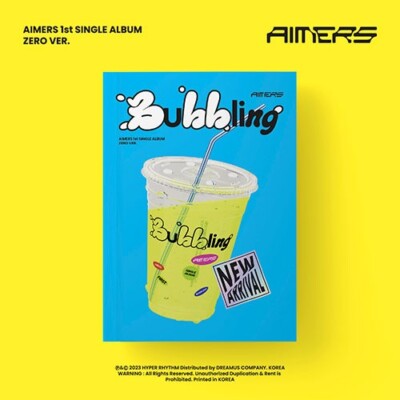 AIMERS - 1st Single [Bubbling] (ZERO Ver.) Photo Card K-Pop Book CD DISC Sticker