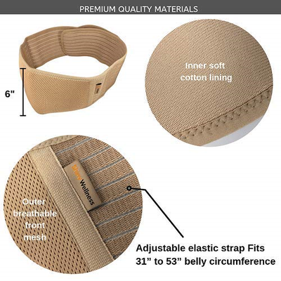 Maternity and Pregnancy Support Belt by Shiny Wellness - Belly Band for Back