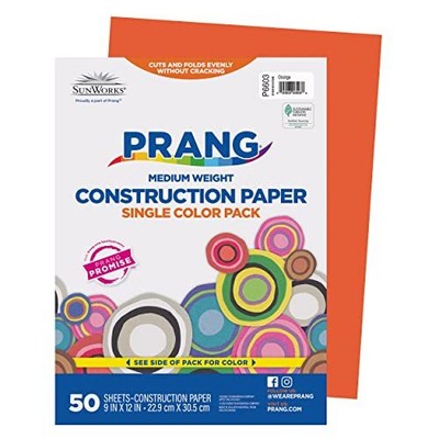 Prang (Formerly SunWorks) Construction Paper, Orange, 9