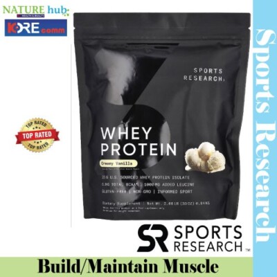 Sports Research, Whey Protein, Creamy Vanilla, 5 lb (2.27 kg)
