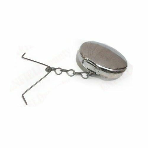 Fits Royal Enfield Bullet Early Model Petrol Cap Chrome Plated  With Chain  