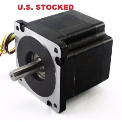 1PCS NEMA34 STEPPER MOTOR   906 OZ IN 6.1A SINGLE SHAFT(KL34H295-43-8A)