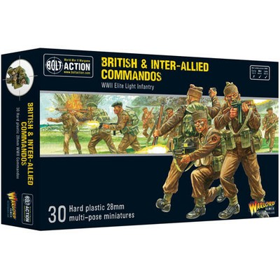 Warlord Games Bolt Action 402011022 28-мм пластиковый британский и межсоюзнический коммандос