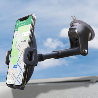 APPS2Car Suction Cup Phone Mount, Universal Holders Black-1st Version 