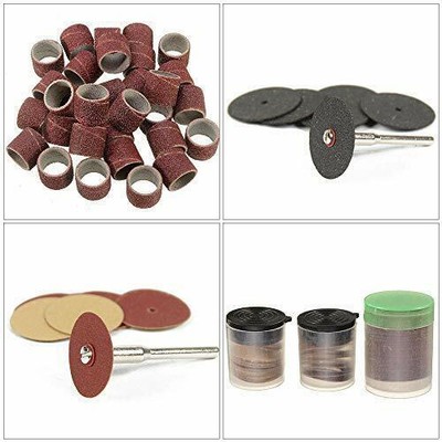 206 Pcs Rotary Tool Accessory Kit 1/8 inch Shank Drill Hobby Sanding fits Multi