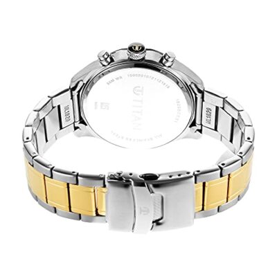 Pre-owned Titan Analog White Dial Men's Watch-np1829bm01/np1829bm01