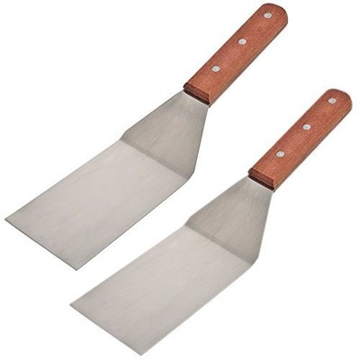 Stainless Steel Turner with Wood Handle Set of 2