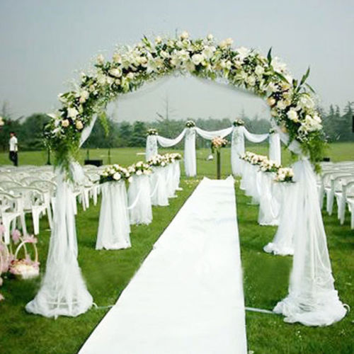 30FT White Wedding Venue Aisle Runner Marriage Ceremony Party Bride Decor Carpet