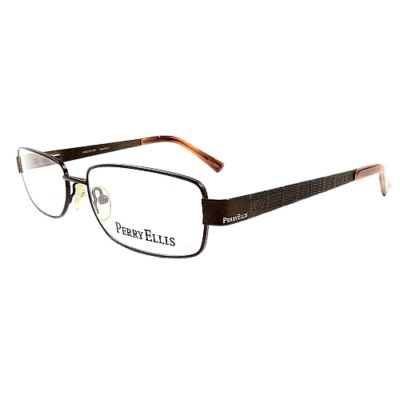 New Perry Ellis Men's Eyeglasses PE 1169A-2 Brown Optical Frame 54-16-140