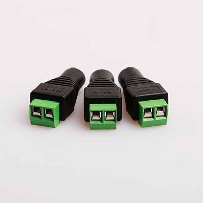 5pcs DC Power 5.5x2.1mm Jack Connector Female Cable Adapter For CCTV Camera LED