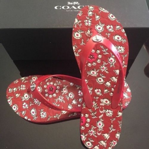 Sandali da donna rossi Coach