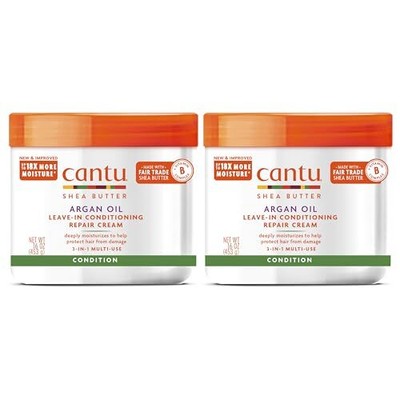 Cantu Leave-In Conditioning Repair Cream with Argan Oil, 16 oz (Pack of 2) (P...