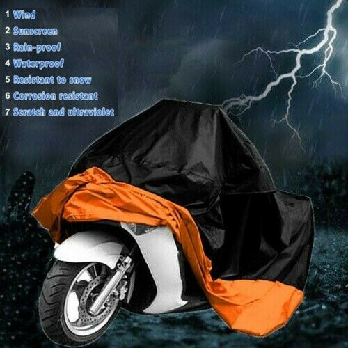 4XL Motorcycle Cover Bike Scooter Waterproof Outdoor Rain Dust Sun UV Protector