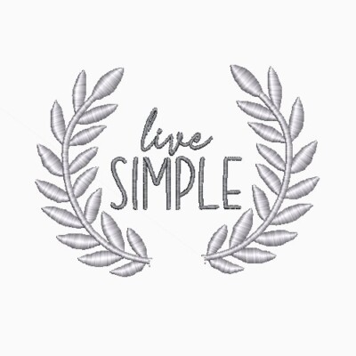 live Simply Machine Embroidery Designs, Formats PES DST HUS EXP JEF and more