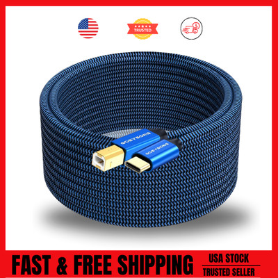 USB C Printer Cable 10ft, High Speed USB C to B for Printer, Scanner, Midi