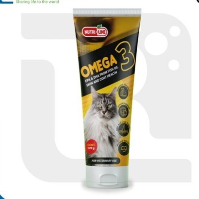 Omega 3 For Cat paste 120g for Kittens Epha Y Dha Fish Oil Skin And Coat Gatos 