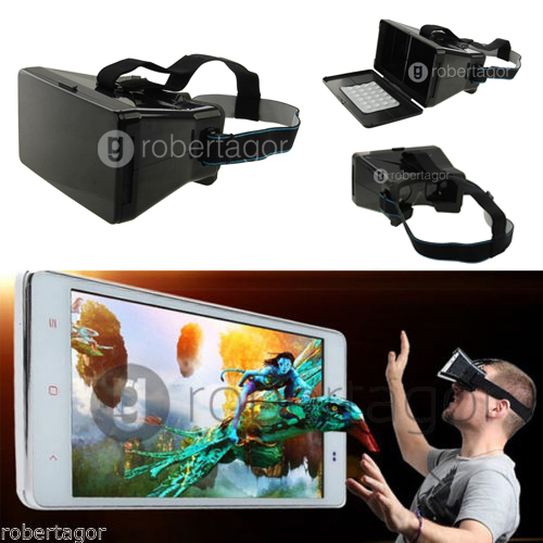OCCHIALI-MASCHERA-LENTI-3D-PER-IPHONE-SAMSUNG-SMARTPHONE-PER-GIOCHI-VIDEO-360