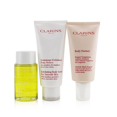 Clarins от Clarins Прекрасный набор для беременных: Маска для тела, 175 мл + пилинг