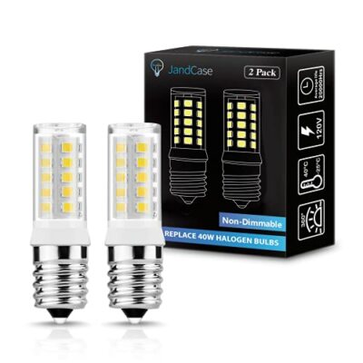JandCase Microwave Light Bulbs Under Hood Ceramic E17 LED Bulbs 40 Watt Equiv...