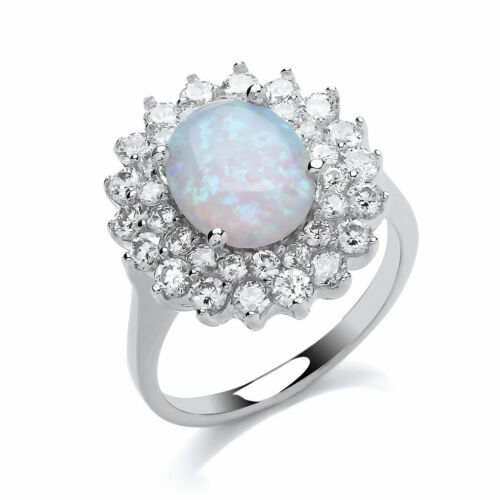 Opal Oval Costume Rings