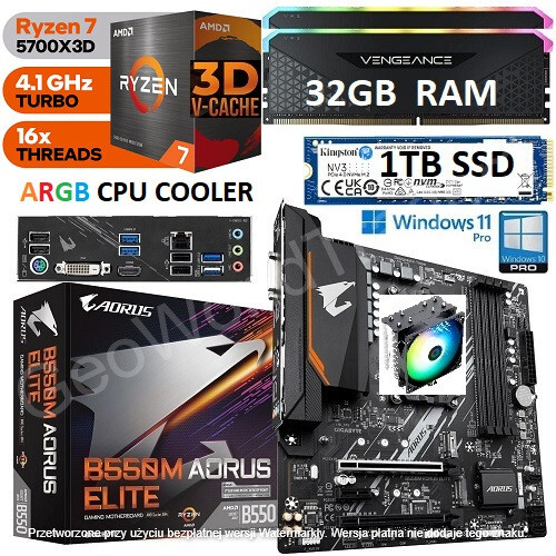 AMD Ryzen7 5700X3D+MSI B550 GAMING PLUS MSI B550 GAMING GEN3