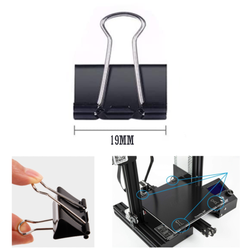 4pcs Clips Bed Heating Bed Clamp Tray for Creality CR-10 V2 Comgrow Hictop