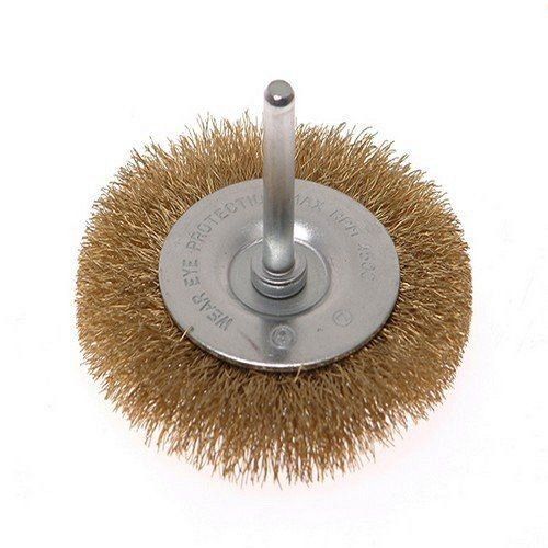 Spazzola Acciaio Metallica Metallo Per Ferro A Disco Smerigliatrice 4" 101mm dfh