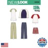 New Look Sewing Pattern UN6404A Autumn Collection Misses' and Men's Separates Sewing Patterns, A
