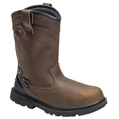 Pre-owned Avenger Men's 11-inch Hammer Wellington Soft Toe Pr Waterproof Work Boots Brown