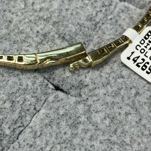 Pre-owned Morris 1.00 Carat Natural Diamond Flexible Bracelet 6.5 Inch G-h Si 18k Yellow Gold In White