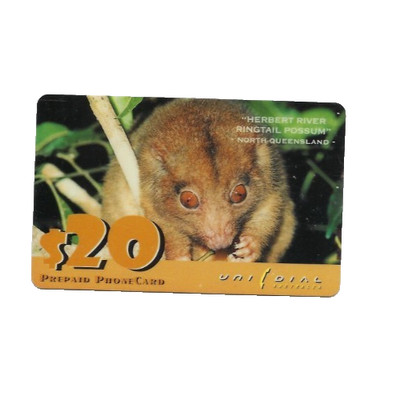 UniDial AUstralia herbert river ringtail opossum OHNE CHIP Guthabenkarte