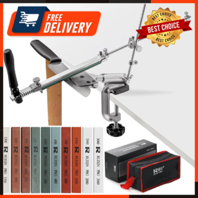 Upgraded RUIXIN PRO RX-008 Professional Knife Sharpener With 10 Whetstones 360°