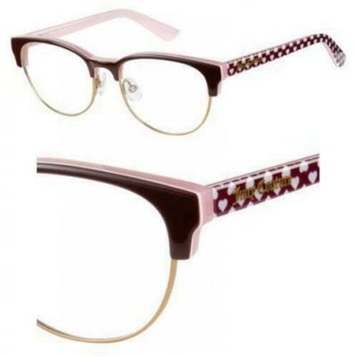 Juicy Couture JC Ju928 Eyeglasses 0DQ2 Brown Pink Oval for Womens