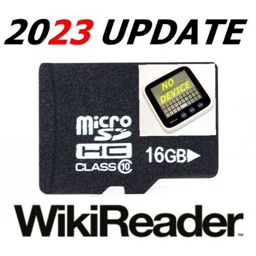 2023 WikiReader Update (no device) microSD Memory Card Wiki Reader