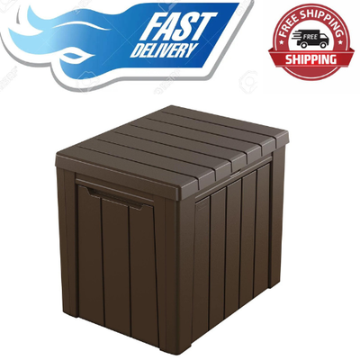 Keter urban 30 gallon 2024 deck box outdoor storage table